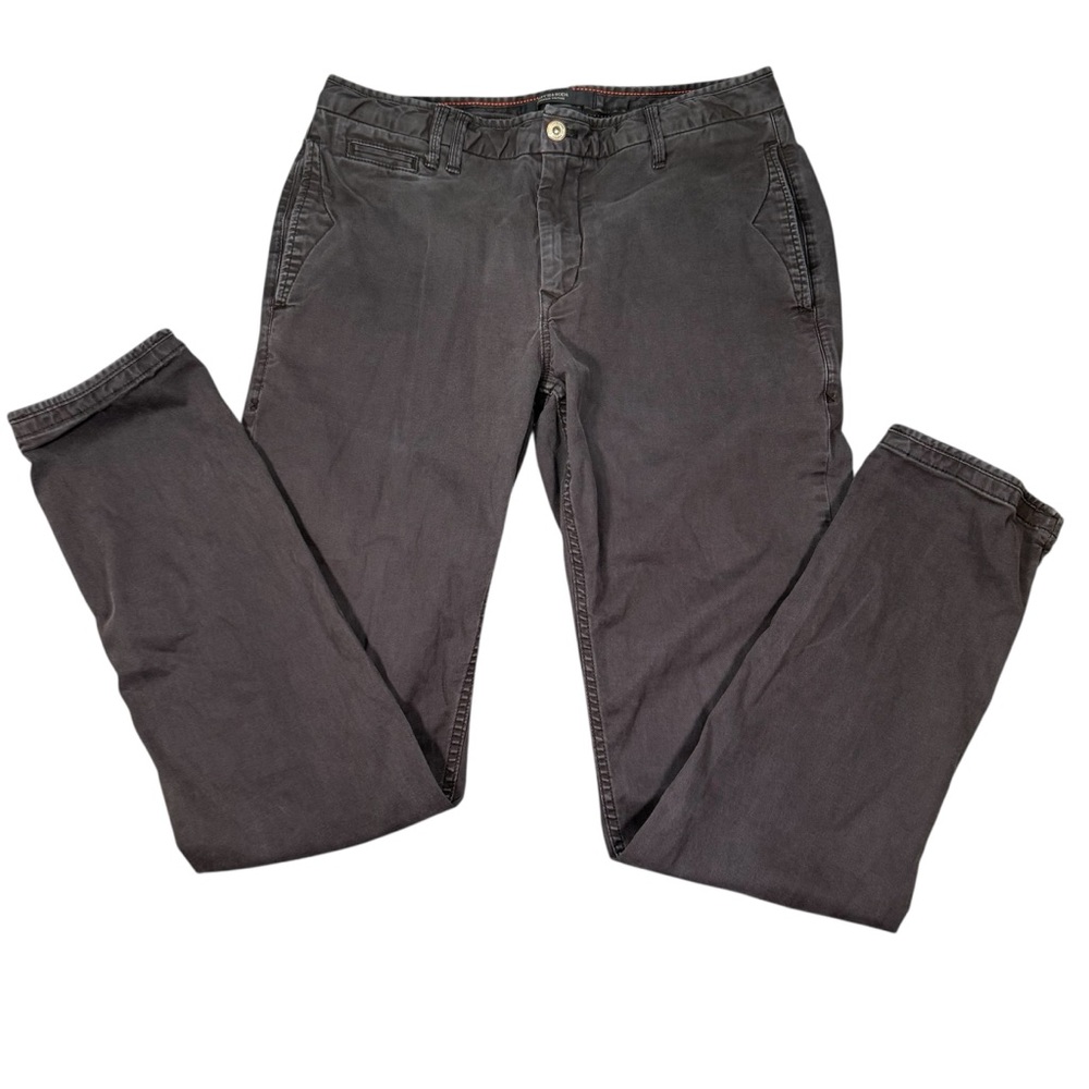 Scotch & Soda Men’s Gray Chino Pants Size 32x34 Casual Flat Front Trousers